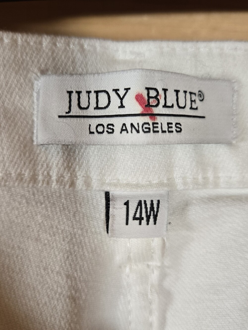 Judy Blue Jeans Womens 14W White Lila Split Hem Bootcut Denim Stretch NWT 32x31 - Picture 5 of 9